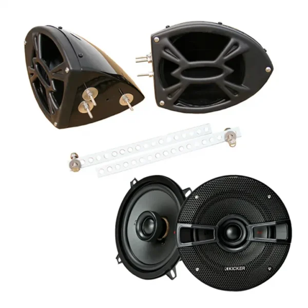 Buy Kicker System KSC50 Custom Powersport 5 1/4″ Gloss Black Speaker Pods Pair