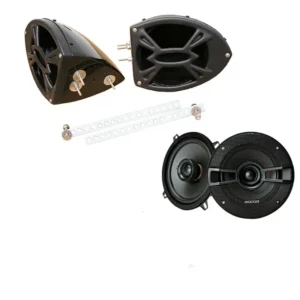 Buy Kawasaki Jet Ski PWC Marine Kicker System KSC50 Custom 5 1/4″ Gloss Black Speaker Pods Pair